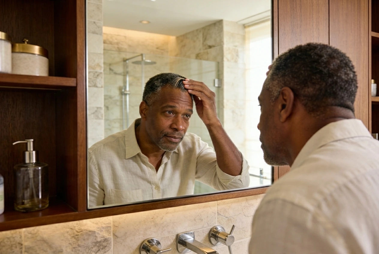 Male pattern baldness treatment article image