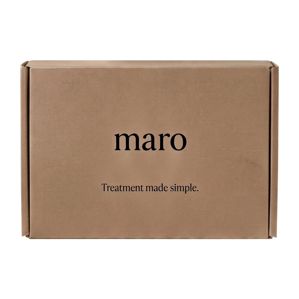 Discreet Maro treatment shipment package